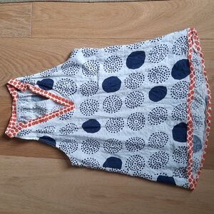 THML polka dot splitneck summer top XS